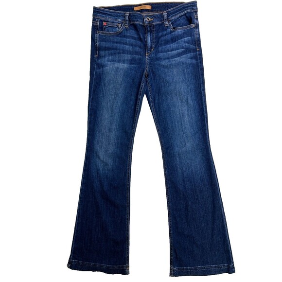 Joe's Jeans The Icon Mid Rise Flare Jeans Sophia Medium Blue Denim Y2K sz 32 - Picture 1 of 12